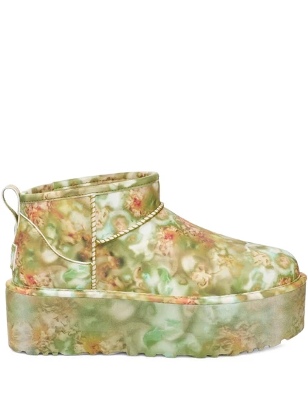 Женские ботинки Ugg Ultra Mini Platform, зеленые