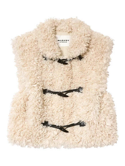 Женский жилет Marant Toile Alisa искусственный мех, бежевый