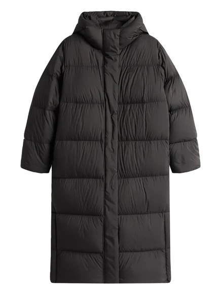 Женский пуховик Tommy Hilfiger с капюшоном, черный