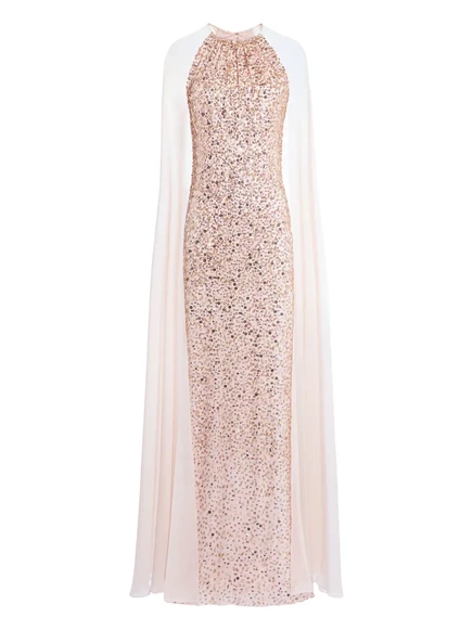 Женское платье Jenny Packham Elite шелковое, розовое