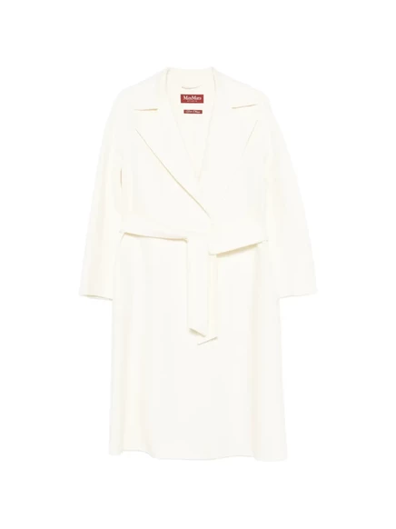 Женское пальто Max Mara с поясом, слоновая кость