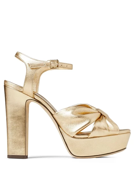 Женские босоножки Jimmy Choo Heloise 120 мм, золотые