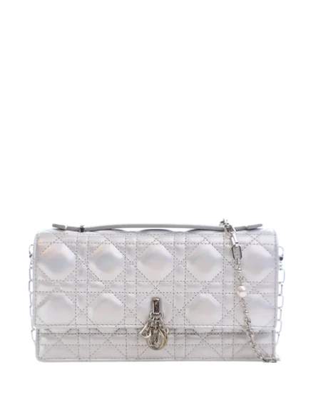Женская мини-сумка Christian Dior Pre-Owned My Dior, серебристая