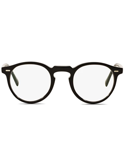 Очки Oliver Peoples Gregory Peck круглые ацетатные, черные