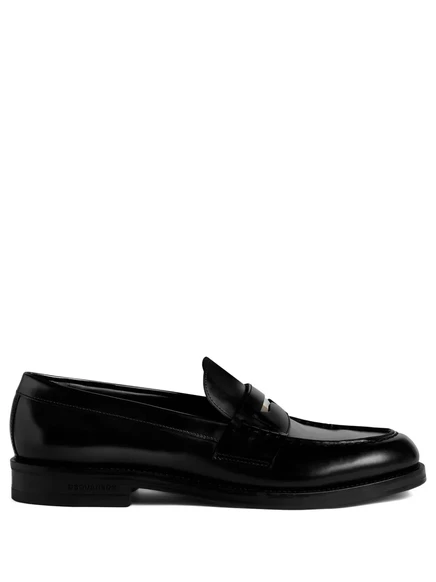 Мужские лоферы DSquared2 D2 Classic кожаные, черные