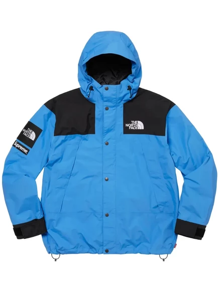 Мужская куртка Supreme x The North Face Mountain, голубая/черная/белая
