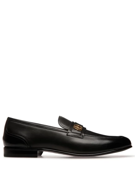 Мокасины из натуральной кожи с логотипом Bally Sadei black