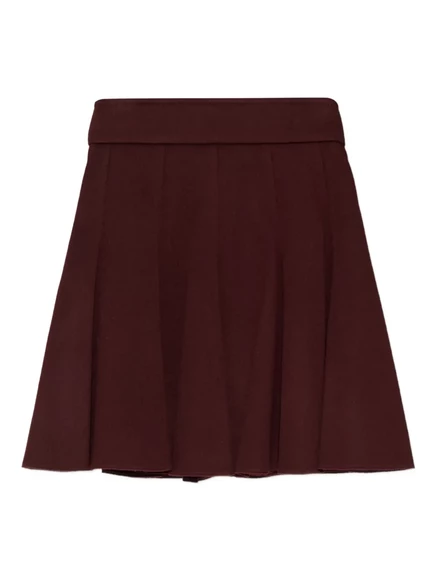 Мини-юбка в складку Max Mara Brava red