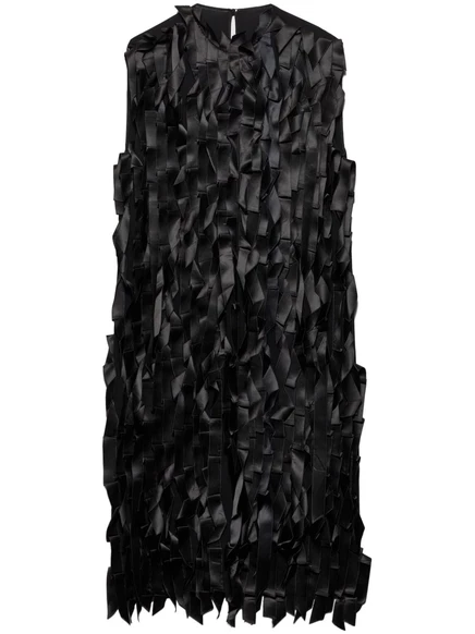 Платье из сабле от Prada black