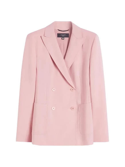 Женский двубортный блейзер Weekend Max Mara, розовый