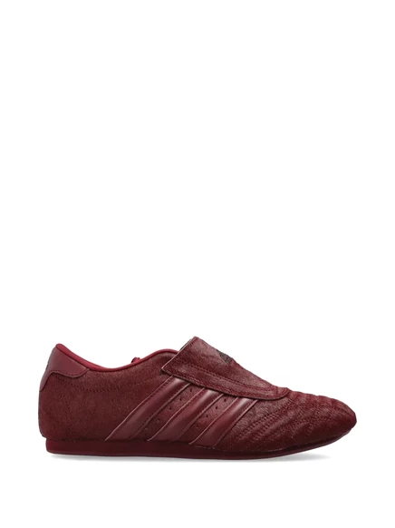 Женские кроссовки Adidas с меховыми полосками, красные