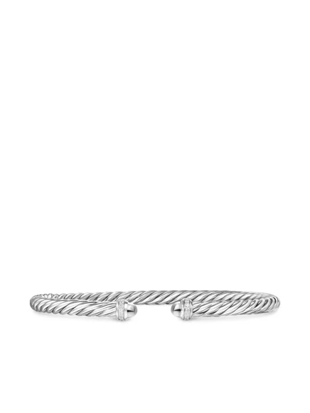 Женский браслет David Yurman Cablespira 4 мм, серебристый