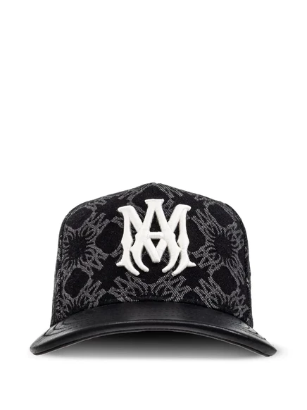 Бейсболка с монограммой и логотипом AMIRI black
