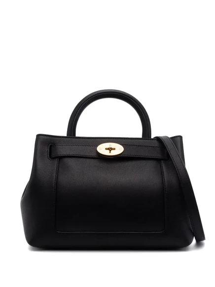 Кожаная сумка-тоут Mulberry Islington black