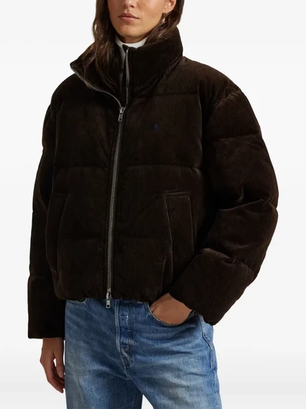 Вельветовый пуховик Polo Ralph Lauren  black
