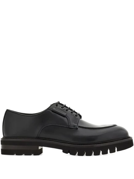 Туфли-дерби на шнуровке от Ferragamo black