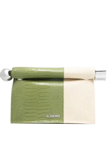 Женский клатч jacquemus pochette rond carré, зеленый
