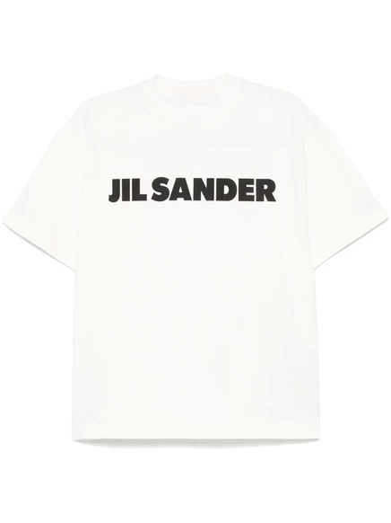 Женская футболка Jil Sander с логотипом, нейтральная