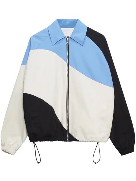 Куртка-рубашка с принтом MSGM white