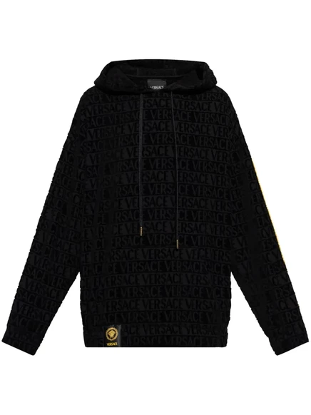 Толстовка с капюшоном в стиле барокко от Versace I Love black