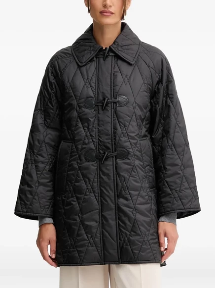 Женская стёганая куртка Barbour, чёрная