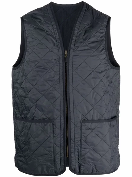 Мужской стёганый жилет Barbour с карманом, тёмно-синий