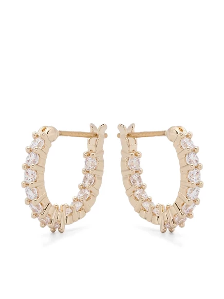 Женские серьги-кольца Swarovski Matrix Vittore золотистые