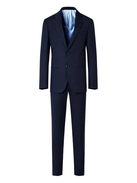 Костюм в мелкую полоску от Giorgio Armani blue