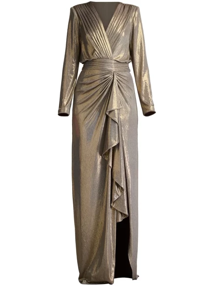 Женское вечернее платье Tadashi Shoji Markum, золотистое