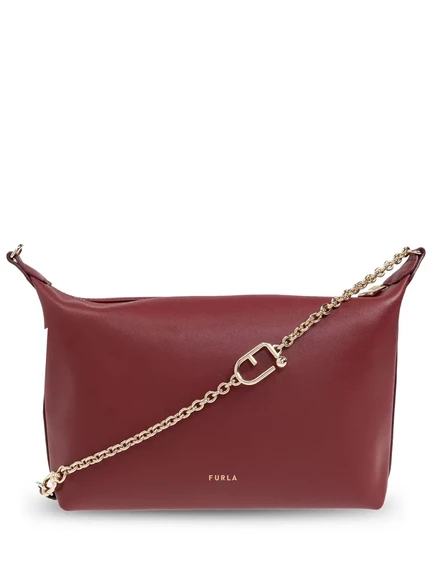 Женская сумка Furla Nuvola через плечо, бордовая