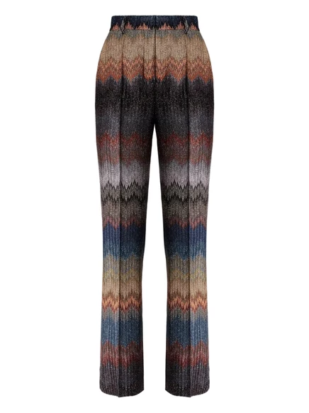Брюки Missoni с зигзагообразным рисунком и блестками grey