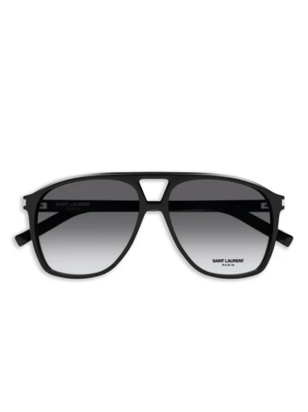 Женские очки Saint Laurent квадратные, черные