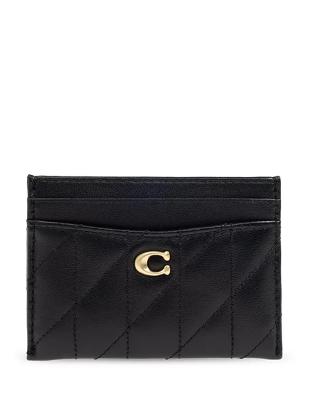 Женский кожаный картхолдер Coach Essential, черный