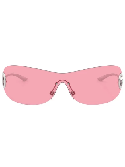 Унисекс солнечные очки Dolce & Gabbana shield-frame, серебристые