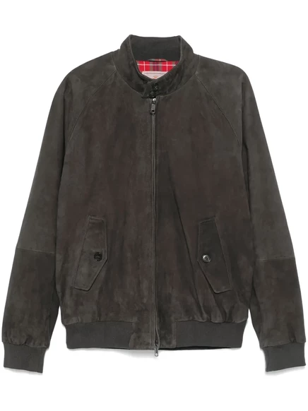 Мужская куртка Baracuta G9 Harrington замшевая, черная
