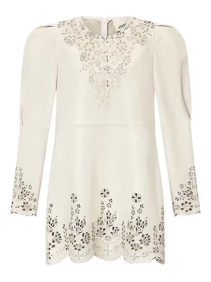 Женское мини-платье Isabel Marant Nala, кремовое с цветами