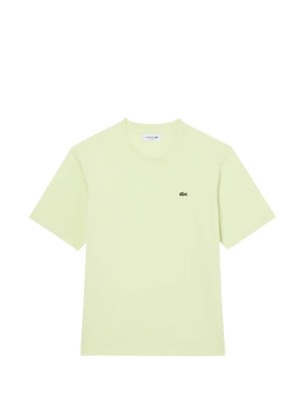 Женская футболка Lacoste из хлопка, зеленая