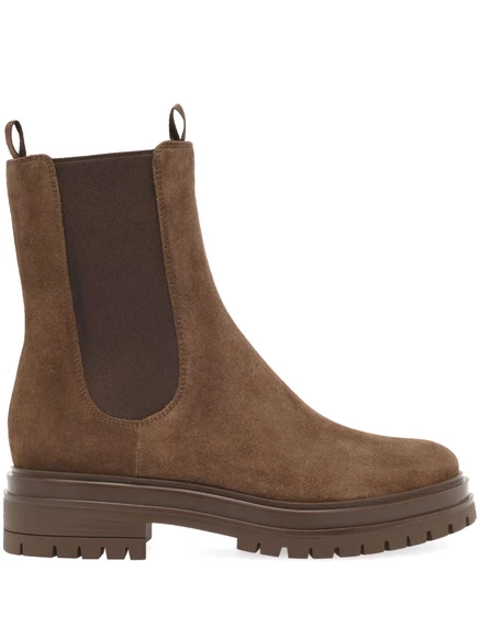 Ботинки Gianvito Rossi Chester с эластичными вставками brown