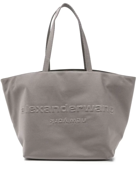 Женская сумка-тоут Alexander Wang тисненый нейлон, серая