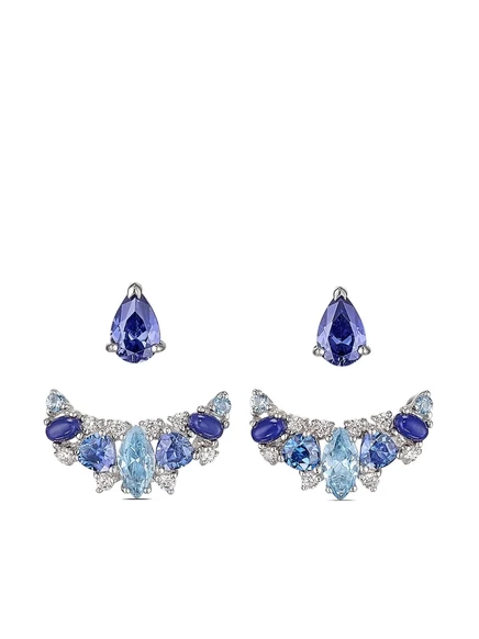 Серьги Anabela Chan Twinkle 18kt белое золото, синие