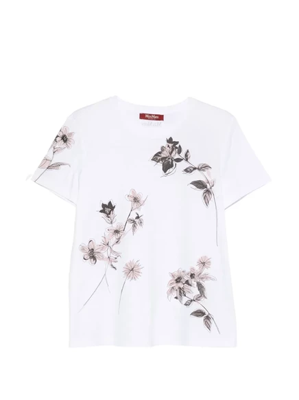 Футболка Max Mara с цветочным принтом