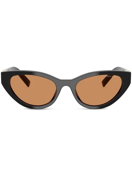 Солнцезащитные очки в геометрической оправе Miu Miu Eyewear black