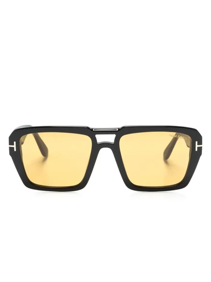 Унисекс солнцезащитные очки Tom Ford Eyewear Pilot, черные