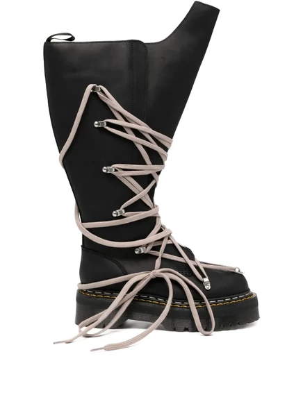 Женские ботинки Rick Owens x Dr. Martens Pentalace, коричневые