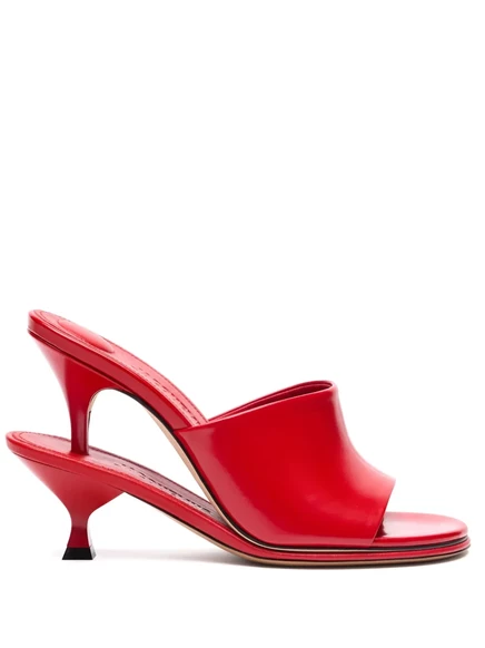 Двойные мюли Jacquemus 110 мм Les red