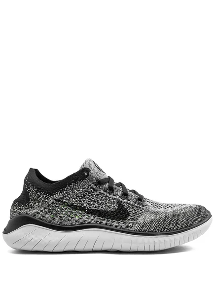 Унисекс-кроссовки Nike Free RN Flyknit 2018, черно-белые