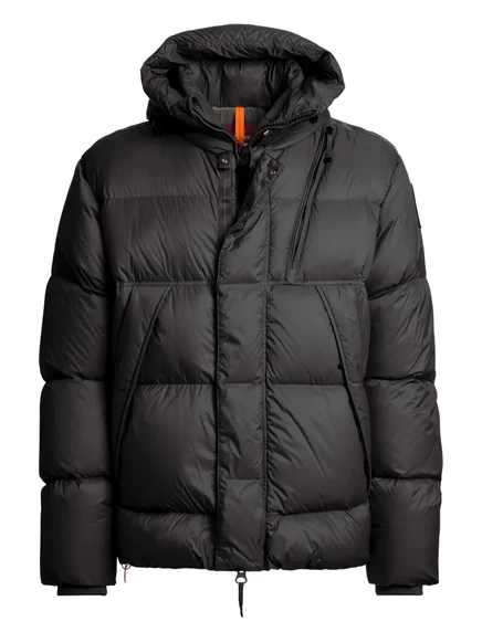 Мужской пуховик Parajumpers с капюшоном, черный