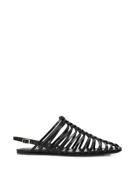 Женские сандалии Dries Van Noten плетеные, черные