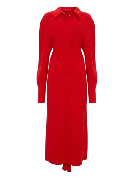 Женское платье Victoria Beckham миди, красное