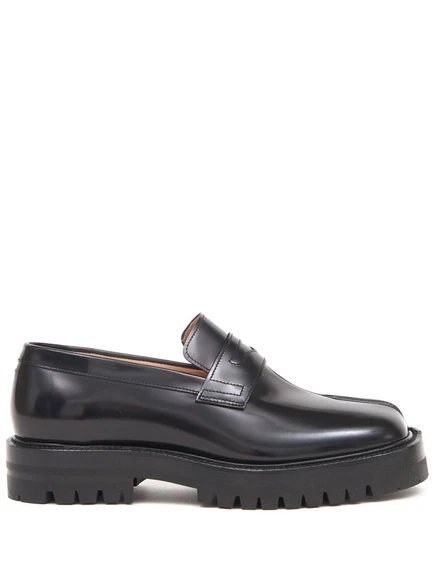 Женские лоферы Maison Margiela Tabi из кожи, черные